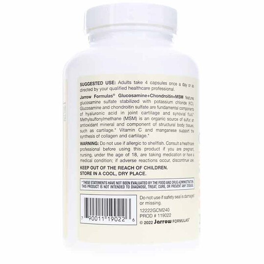 Glucosamine + Chondroitin + MSM, JRF